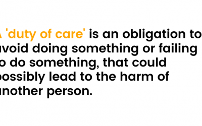 All about duty of care