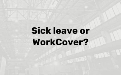 Sick leave or WorkCover?