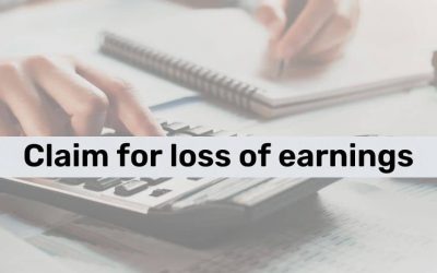 How do I make a claim for loss of earnings?