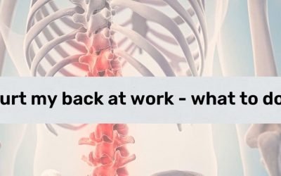 I hurt my back at work what should I do?
