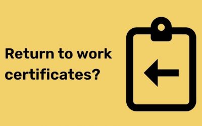 Do I need a return to work certificate in Victoria?