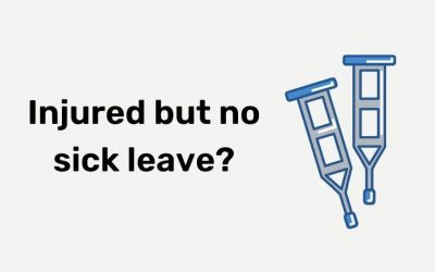 Injury at work with no sick leave