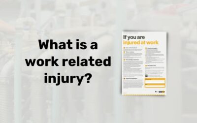 What qualifies as a work related injury?