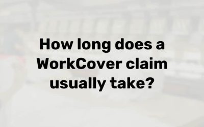 How long does a WorkCover claim take?