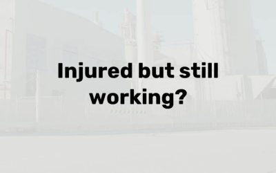 Injured at work but still working