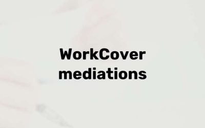 All about WorkCover mediations