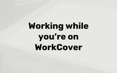Working while on WorkCover