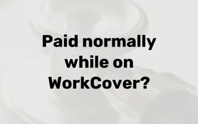 Do you get paid normally on WorkCover?