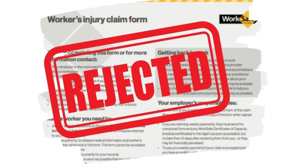 What to do if your workcover claim is rejected