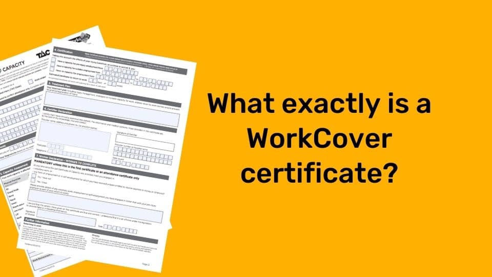 What Is A WorkCover Certificate The Work Injury Site