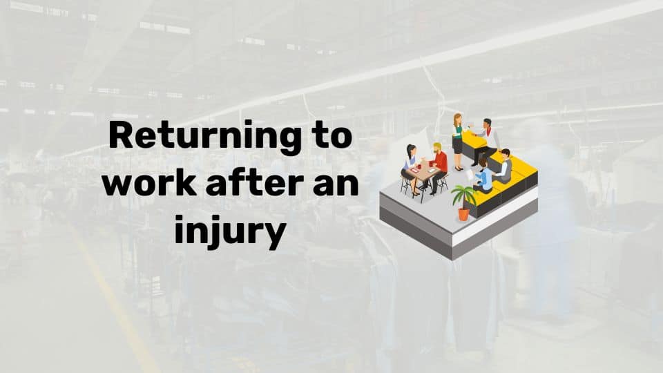 Return to work after injury