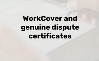 What is a genuine dispute certificate?