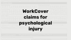 Workcover psychological injury
