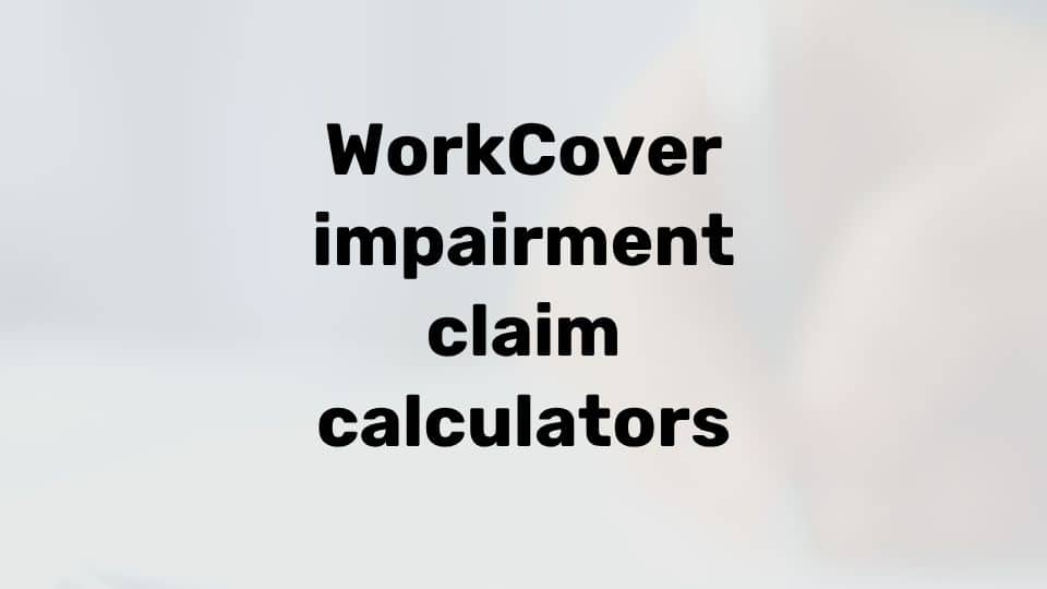 Whole person impairment compensation calculator