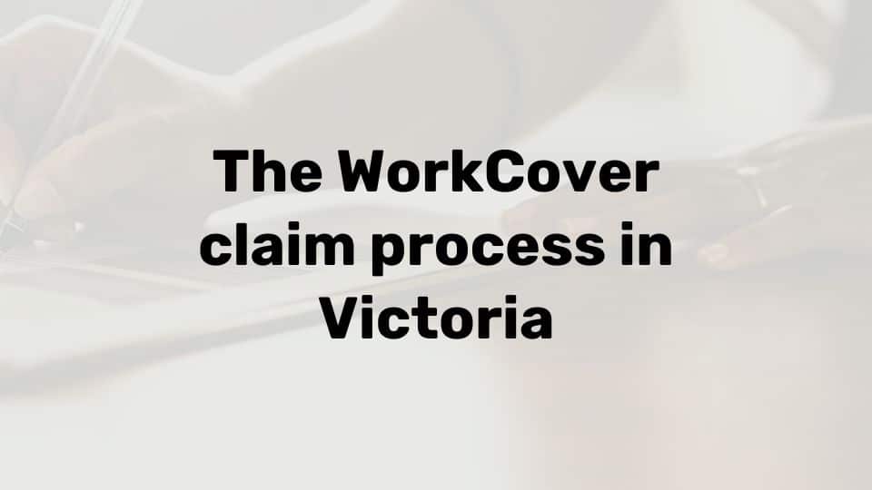 WorkCover claim process